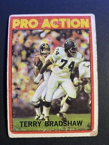 1972 Topps Football Terry Bradshaw Pittsburgh Pirates Pro Action Card #120 - Picture 1 of 2