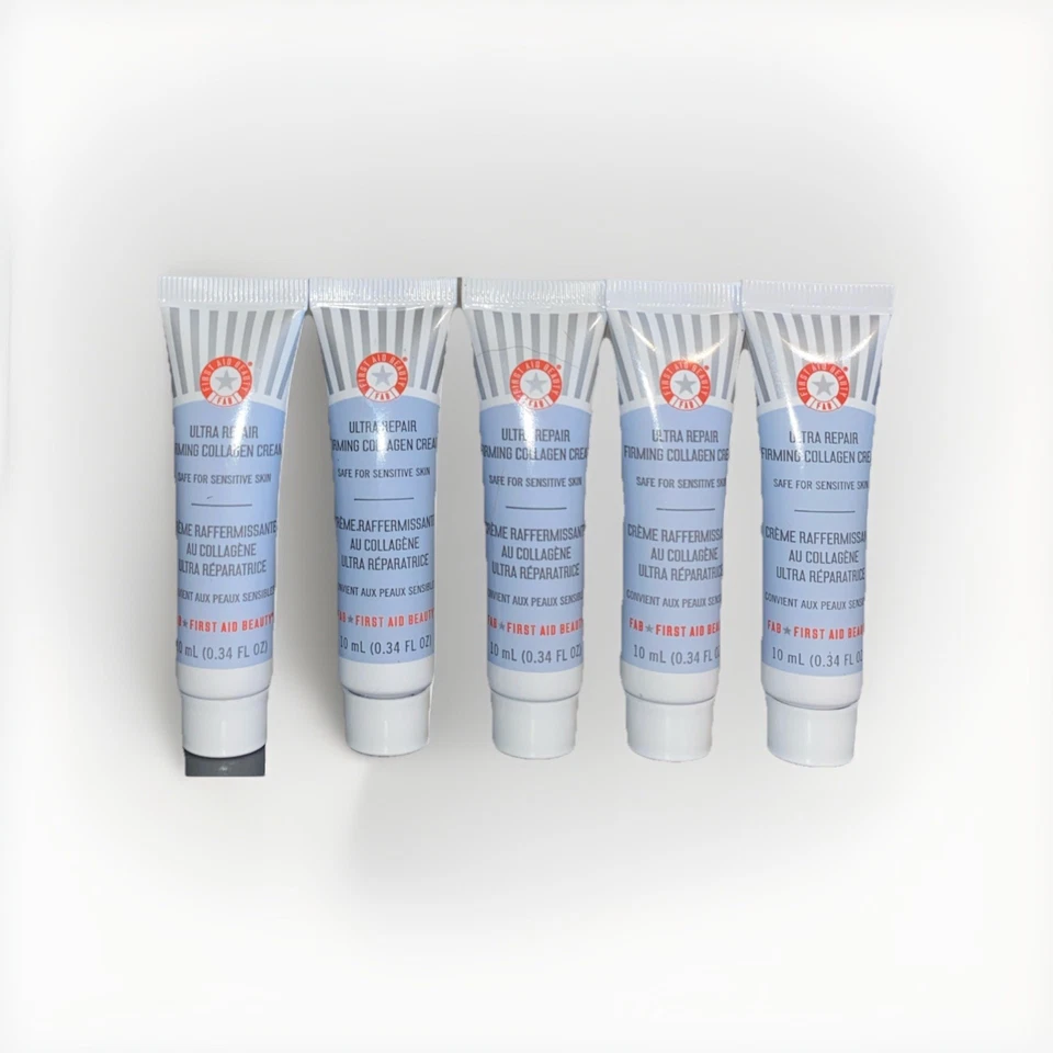 5x Nueva crema reafirmante First Aid Beauty Ultra Repair de colágeno 0,34 fl oz CADA UNA Foto 1 de 1