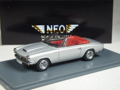 (KI-05-40) Neo Scale Models 43975 Glas GT Cabrio silber metallic in 1:43 in OVP - Bild 1 von 2