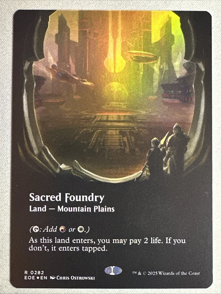 MTG / Sacred Foundry / EOE / #282 / FOIL (Borderless) / Raro / NM - Imagem 1 de 2