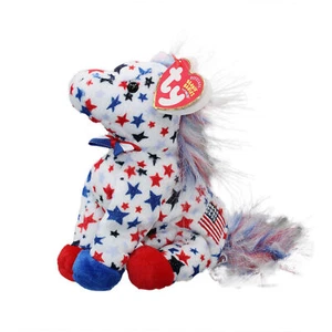 Ty Beanie Baby Lefty 2004 - MWMT (Burro 2004) Patriótico - Imagen 1 de 1