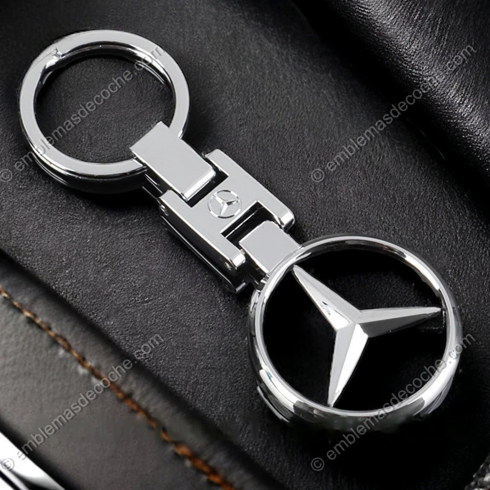 Llavero Mercedes Benz | AMG plata negro cromado metal - Imagen 1 de 1