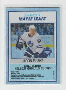 09/10 OPC Toronto Maple Leafs Jason Blake Goal Leader Team Checklist card #TC28 - Bild 1 von 2