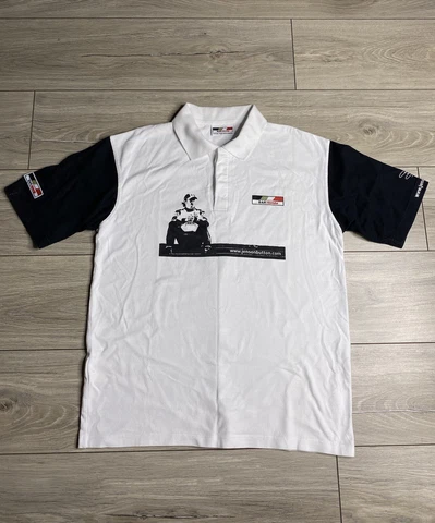 JENSON BUTTON BAR HONDA RACING POLO SHIRT JERSEY FORMULA ONE F1 MENS M MEDIUM Cover