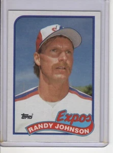 1989 TOPPS RANDY JOHNSON (ROOKIE) CARTA DA BASEBALL #647 EX - Foto 1 di 1
