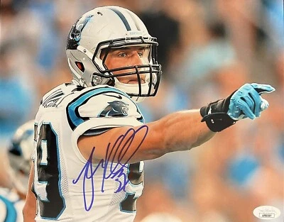 Luke Kuechly Signed Autographed Carolina Panthers 8x10 Photo JSA COA - Image 1 of 2