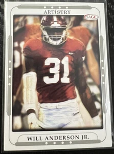 Will Anderson Jr. 2023 Sage Artistry Silver RC Rookie #123 Houston Texans - Picture 1 of 2