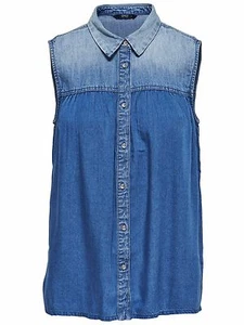 Blusa vaquera de mujer 9/4 NUEVO ONLY T. 38 / M azul - Imagen 1 de 1