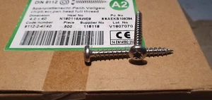100 Stück Spanplattenschrauben  Linsenkopfschraube  Edelstahl V2A DIN 9112 4X40 - Bild 1 von 1