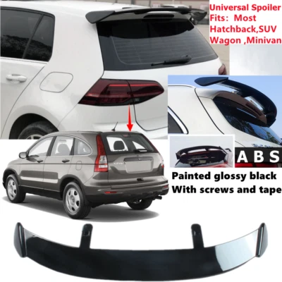 Universal Rear Roof Spoiler Wing Gloss Black Fit For Honda CR-V 2007-2012 Foto 1 de 4