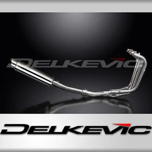 KAWASAKI ZR7S FULL EXHAUST SYSTEM 350mm STAINLESS ROUND BSAU SILENCER - Picture 1 of 4