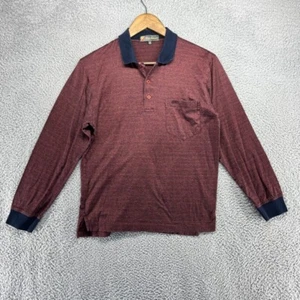 Tonino Lamborghini Polo Shirt Men's Medium Red Collared Pocket Preppy FIts small - Picture 1 of 9