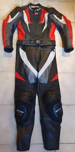 Motorradkombi Damen Leder gebraucht Gr.38 Schwarz/Weiß/Rot  BÜSE - Bild 1 von 8