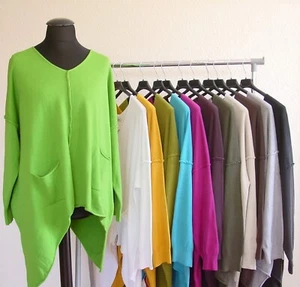 Moonshine° Zipfel Strick Pullover Taschen A-Linie ~ DIV. Farben ~ one size - Bild 1 von 35
