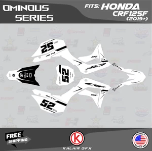 Kit Gráficos para Honda CRF125F (2019-2024) CRF 125F Ominous Series-Magenta Shift - Imagen 1 de 6