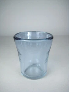 Clear Glass Thick Bottom Tapered Design 3 Inches Tall Hand Blown - Picture 1 of 6