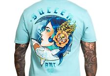 Sullen Clothing Siren Shark Blue Tattoo Artist Premium T Shirt M-3XL UK