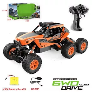 Fernbedienung Monster Auto RC 6 Rad Kinder Spielzeug LKW 2,4 GHz ZUFÄLLIGE Farbe - Bild 1 von 2