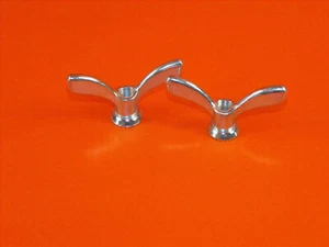 Oldtimer Vintage Fahrrad Flügelmutter Hinterrad 2 Stück NOS #1 - Picture 1 of 3