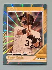 2024 Donruss Baseball Carolina Blu Laser /249 Henry Davis #2 Pirati - Foto 1 di 2