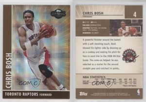 2008-09 Topps Co-Signers Bronze Hyper /50 Chris Bosh #4 HOF