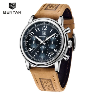 BENYAR Reloj Hombre Cuarzo Militar Cronógrafo Luminoso Reloj Hombre Foto 1 de 4