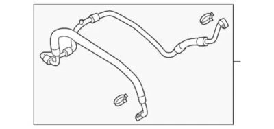 Manguera de succión de aire acondicionado Beetle original Volkswagen 2011-2017 5C0-820-743-L Foto 1 de 2
