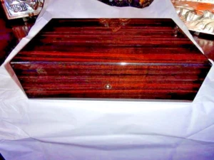 Elie Bleu Macassar Ebony Humidor 110 ct Made in France NIB - Imagen 1 de 12
