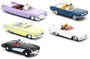 Busch - Cadillac Chevrolet Ford Cabrio mit Figuren USA US zur Auswahl 1:87 H0 - Picture 1 of 16