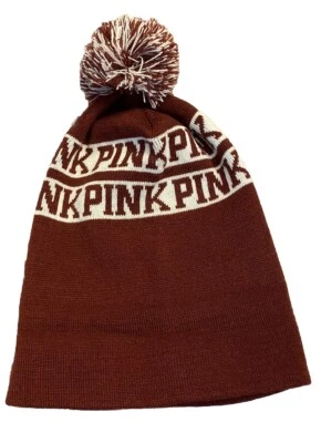 Gorro Victoria Secret Rosa Granate Invierno Cálido Talla Adulta Se Adapta a Todos Foto 1 de 2