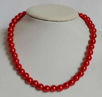 Kunst-Perlen-Hals-Kette 40,45,50,55,60,80,100 cm 1 St. P.Ø 6,8,10,12,14,16mm Neu - Bild 1 von 2