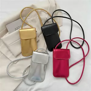 Women's Small Square Bag Casual Shoulder Bag Crossbody Bag Mobile Phone Bag - Picture 1 of 16