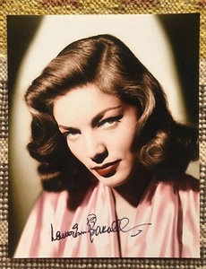 Lauren Bacall Signed Autograph 8x10 Photograph USA Hollywood Sexy - Picture 1 of 1