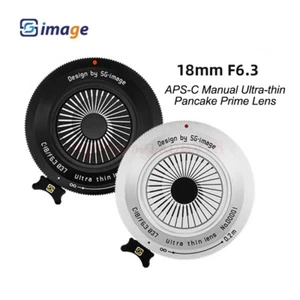 SGimage 18mm F6.3 APS-C MF Ultra-thin Pancake Prime Lens for Fuji Sony Nikon M43 - Picture 1 of 8