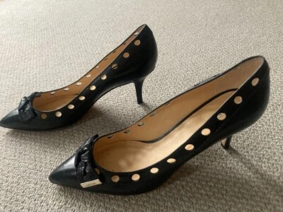 GEOX элегантный черный кожаный суд туфли, неношенный, Великобритании 7 EU 41 - Изображение 1 из 3