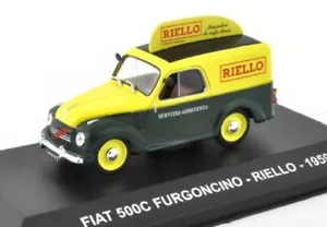 Fiat 500C Furgoncino RIELLO 1959 furgoneta 1:43 Diecast Coche Atlas - Imagen 1 de 1