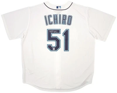 Camiseta de béisbol Nike firmada por Ichiro Suzuki de los Seattle Mariners certificado de autenticidad Ichiro Foto 1 de 3