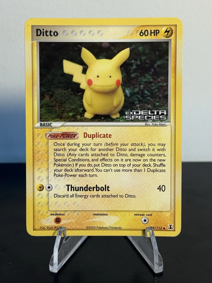Ditto - (Pikachu) 39/113 Delta Species Reverse Holo LP - Image 1 of 2
