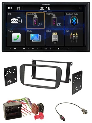 Alpine Bluetooth 2DIN MP3 DAB USB Autoradio für Ford S-Max ab 2007 Mondeo schwar - Bild 1 von 4