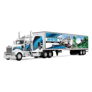 DCP 1/64 Kenworth W900L Studio Utility Trailer Walinga Dealer Exclusive 60-2167 - Bild 1 von 6