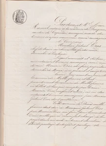 Acte Notarié Léon Ramel donation Maurice & Gabriel Cros Carcassonne 25 Nov 1892 - Foto 1 di 3