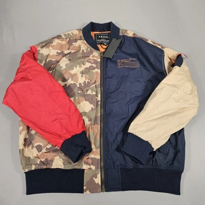 Chaqueta Akoo Para Hombre 2XL Multicolor Bolsillos con Cremallera Completa  Foto 1 de 4