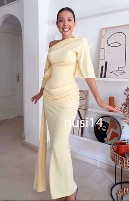 VESTIDO MAXI ZARA NOVO FEMININO MANGA GORRO CAPA TRASEIRA ABERTA AMARELO BRILHANTE 4661/209/322 - Imagem 1 de 3