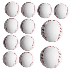 Soft Baseballs, Foam Training Baseball 12 Pack for Kids White Foam Baseball - Picture 1 of 8