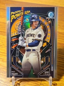 2024 Bowman - Brock Wilken - Milwaukee Brewers - Prospect Power-Up - #PP-7 - Picture 1 of 2