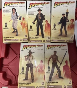 Indiana Jones Adventure Series SET OF 5 FIGURES temple of doom skull BAF - Picture 1 of 6