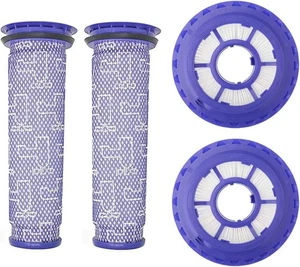 Paquete de 2 filtros de poste Lemige y paquete de 2 prefiltros de repuesto para Dyson DC41 DC65 - Imagen 1 de 8