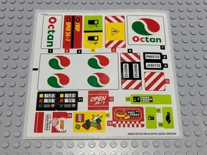 New LEGO Sticker Sheet Only 60132 Service Station City - Picture 1 of 1