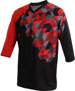 Funkier Flow-MTB Enduro 3/4 Jersey in Red/Black - Small - Picture 1 of 2