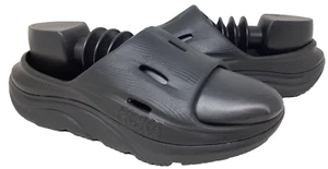 Hoka Youth Boy's Ora Recovery 3 Blk Comfort Slip On Slides Sandals Sz:5 131J - Picture 1 of 5